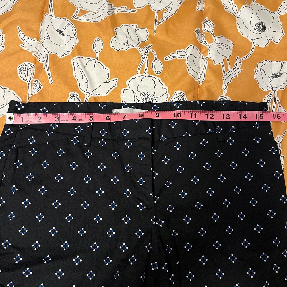 Navy Patterned Pants